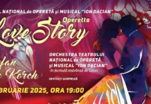 Operetta LOVE STORY – Concert extraordinar cu Orchestra Teatrului Naţional de Operetă şi Musical Ion Dacian în formula de salon şi tenorul Ştefan von Korch