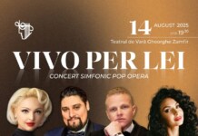“VIVO PER LEI” – concert pop-opera la FILARMONICA PITEŞTI cu tenorul ŞTEFAN von KORCH şiinvitaţii pe 14 august la Teatrul de Vară “Gheorghe Zamfir”