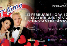 “JE T’AIME” – incursiuni muzicale spre inima Parisului, cu tenorul ŞTEFAN von KORCH şi invitaţii, pe 13 februarie la Teatrul “Constantin Tănase”